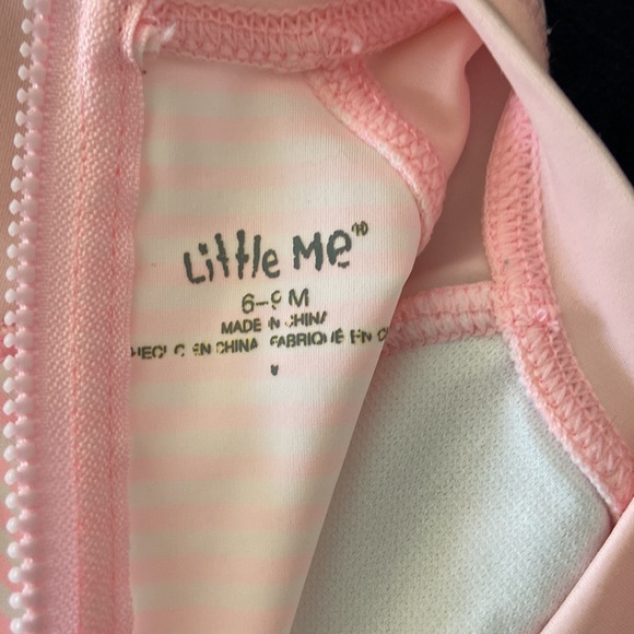 Little Me One-Piece Short Sleeve Swim Suit 6-9m - Picture 7 of 9